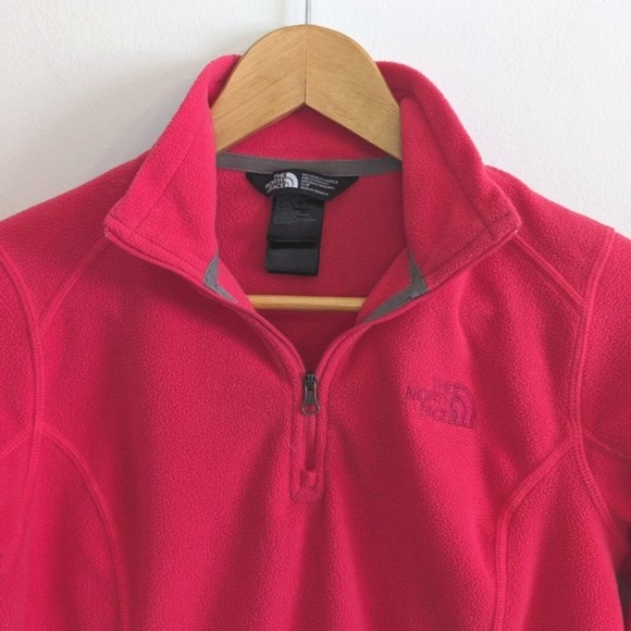 The North Face 1/4 Zip Fleece, Hot Pink, Small - Picture 2 of 9